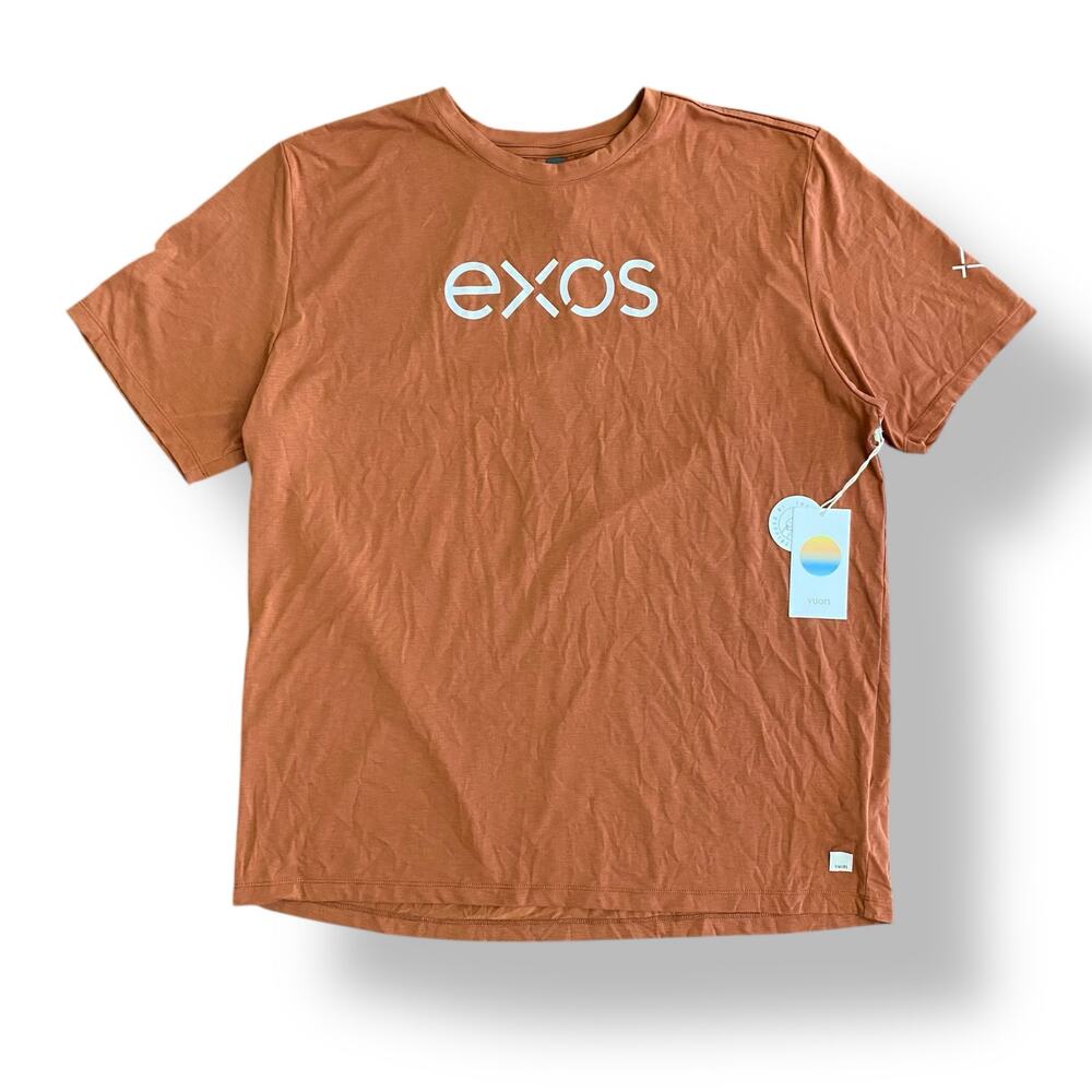 Vuori EXOS Logo Short Sleeve Tee - Rust